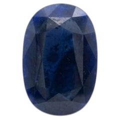 Large Blue Sapphire GIA Certified 46.36 carat deep Blue unheated Sapphire