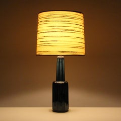 Large Blue Table Lamp by Soholm in the 1960s, No. 1033 with Shade Included