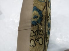 Large Blue Tabriz Rug Pillow