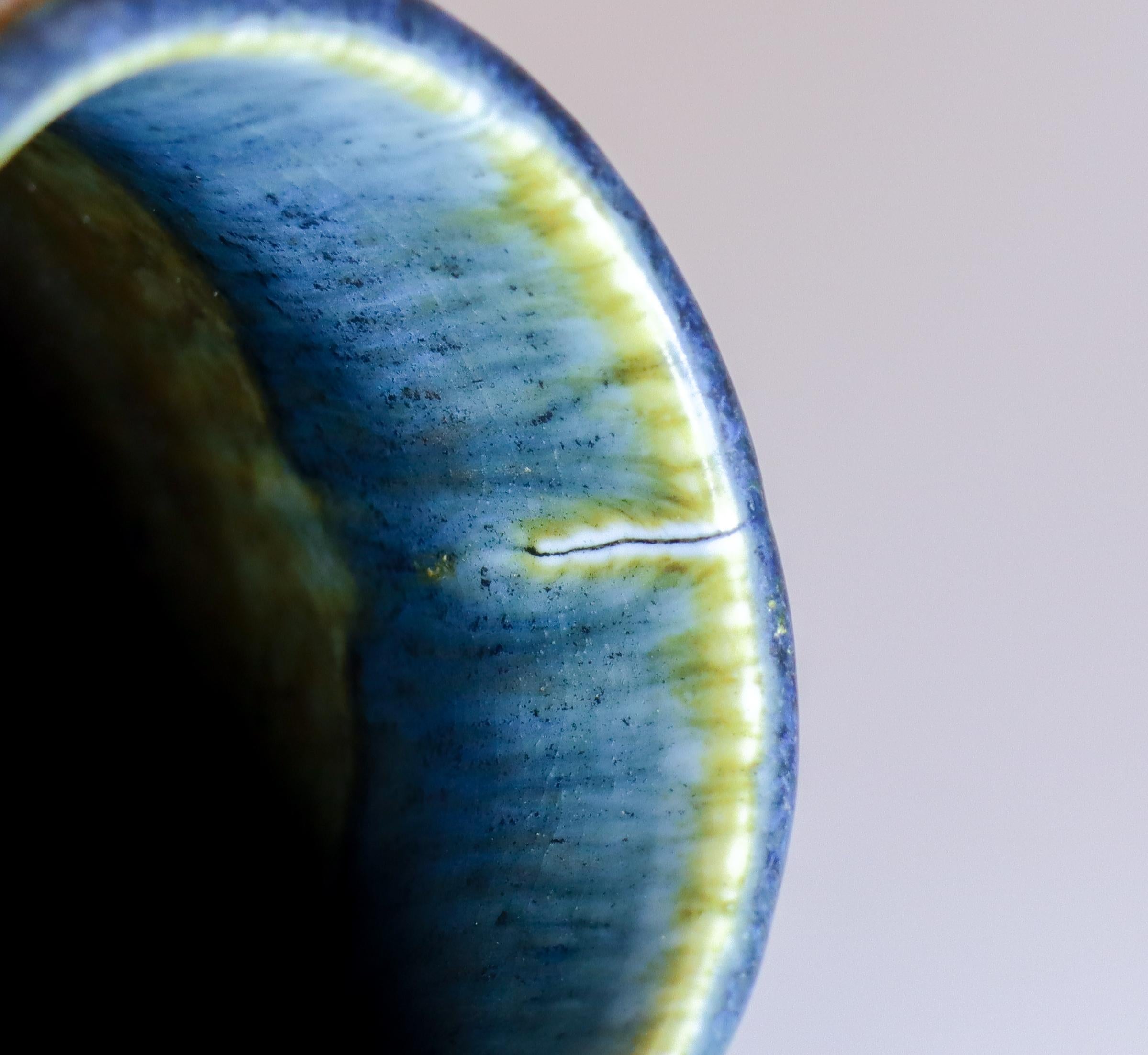 Large Blue Vase - Carl-Harry Stålhane - Rörstrand - Mid 20th Century For Sale 3