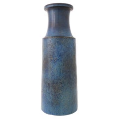 Large Blue Vase Stoneware, Stig Lindberg, Gustavsbergs Studio, Antique, 1964