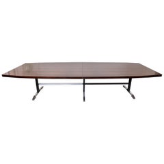 Large Boat Shaped Conference Table Designed by De Coene