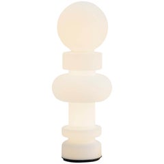 Large Bobo Piccoli 'Re' Table or Floor Lamp in Blown Glass for Fontana Arte