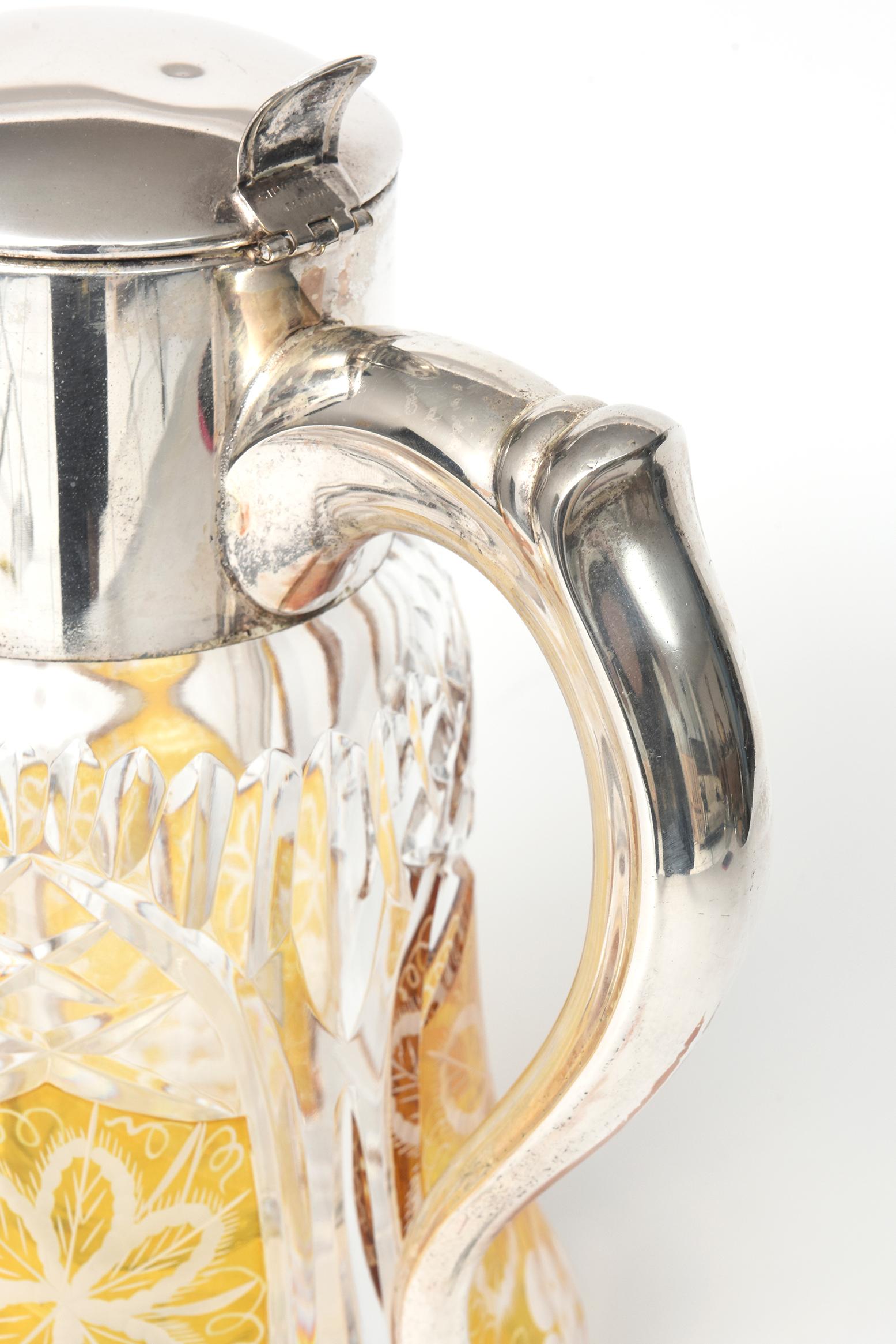 amber water jug