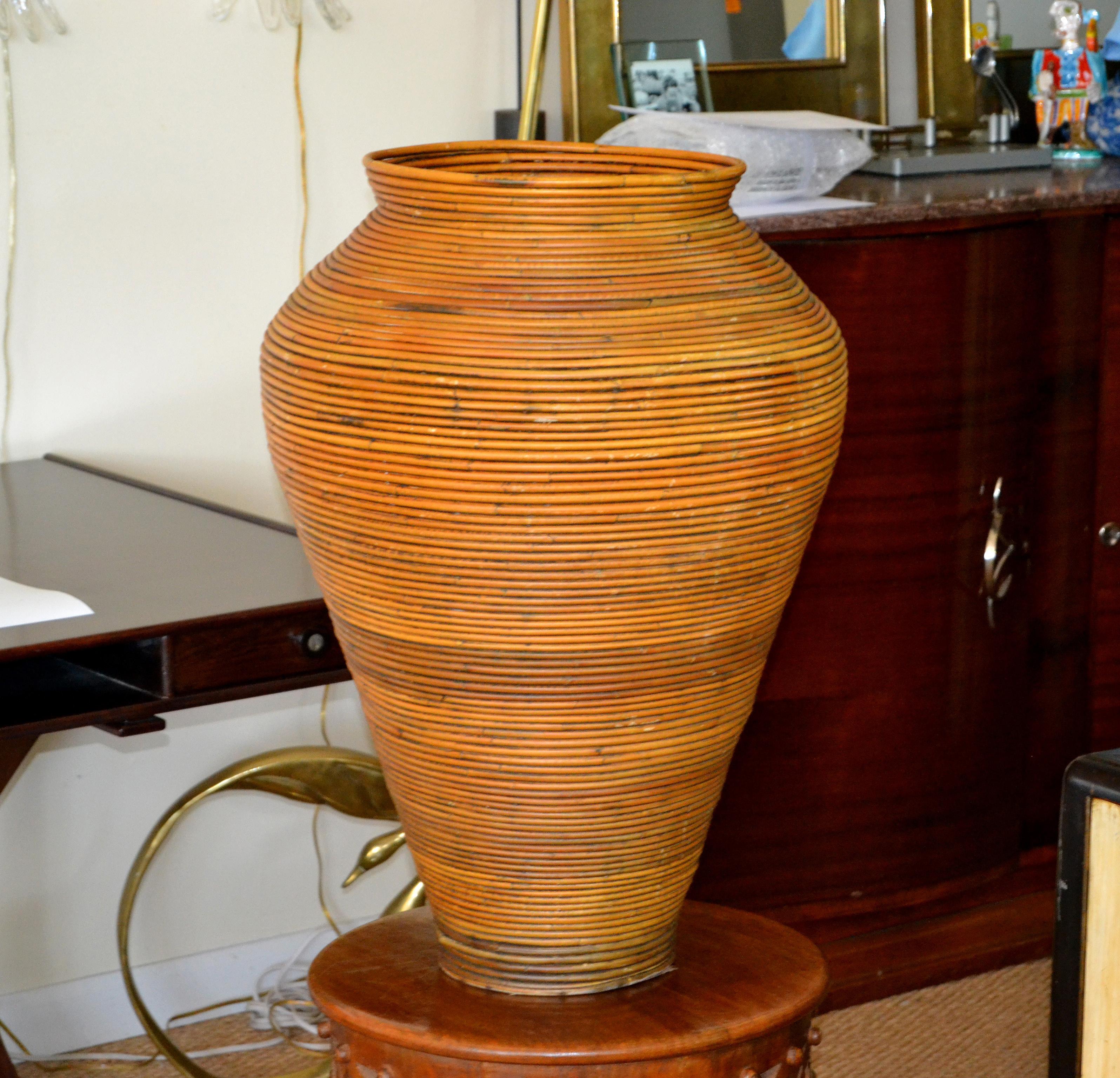 bamboo floor vase