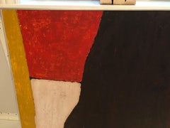 Grande peinture abstraite audacieuse de W. L. Scruggs