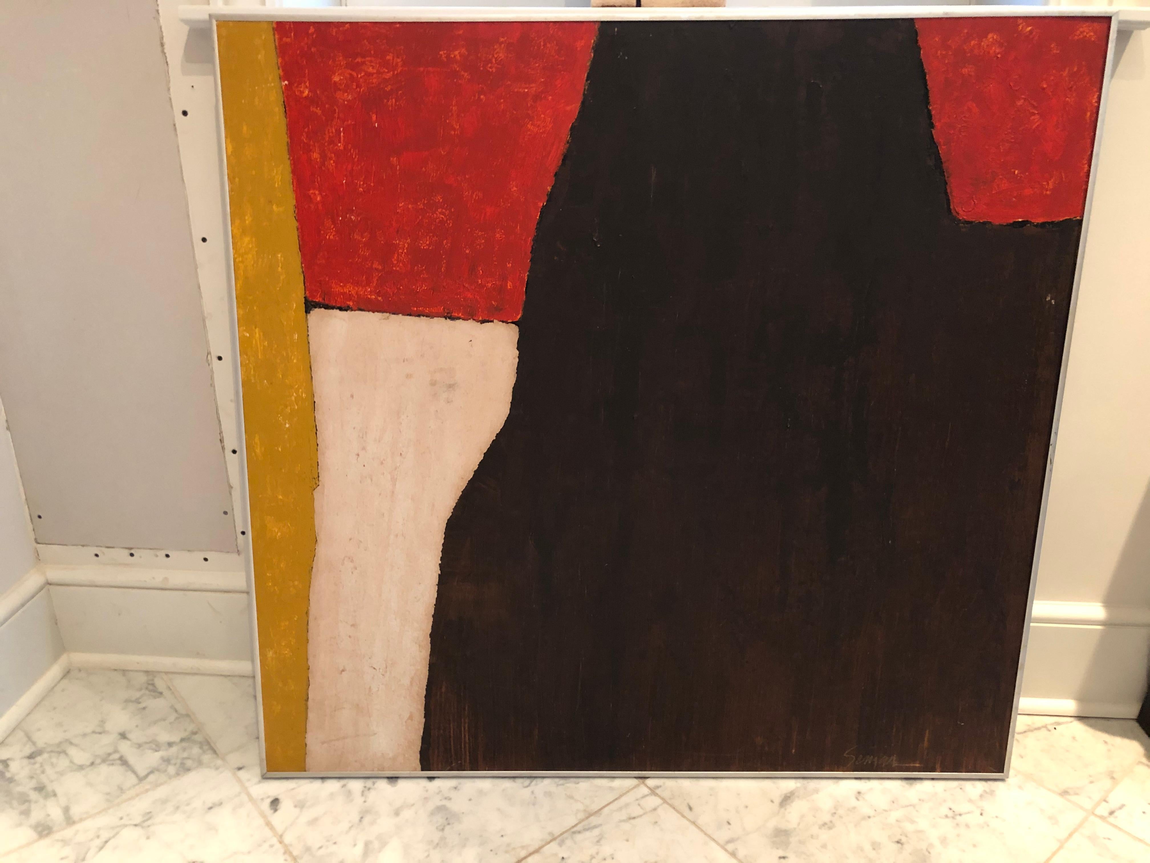 Large Bold Abstract Painting by W. L. Scruggs 1