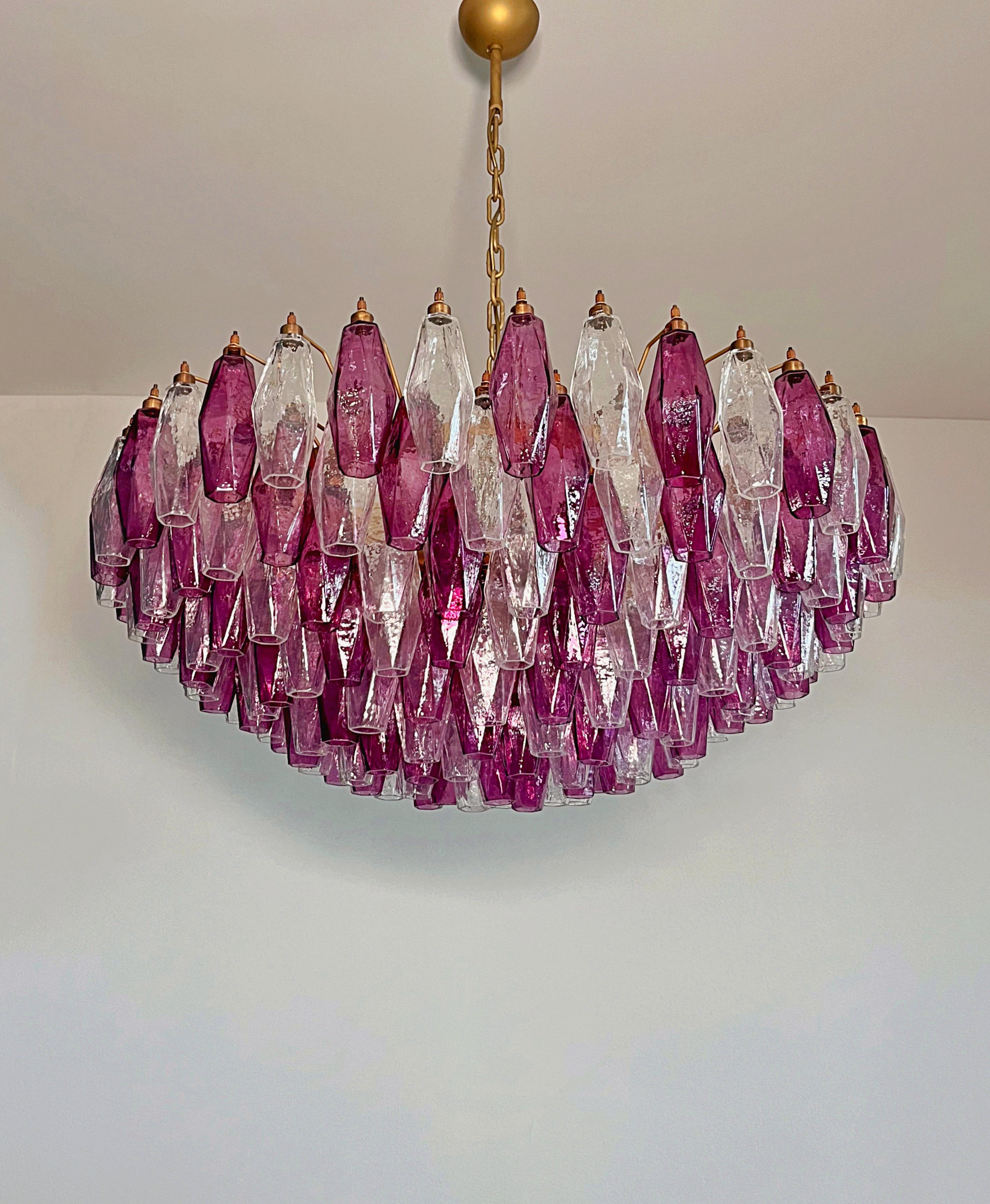 Gran araña de Murano de vivos colores al estilo de Carlo Scarpa. Vidrio en venta