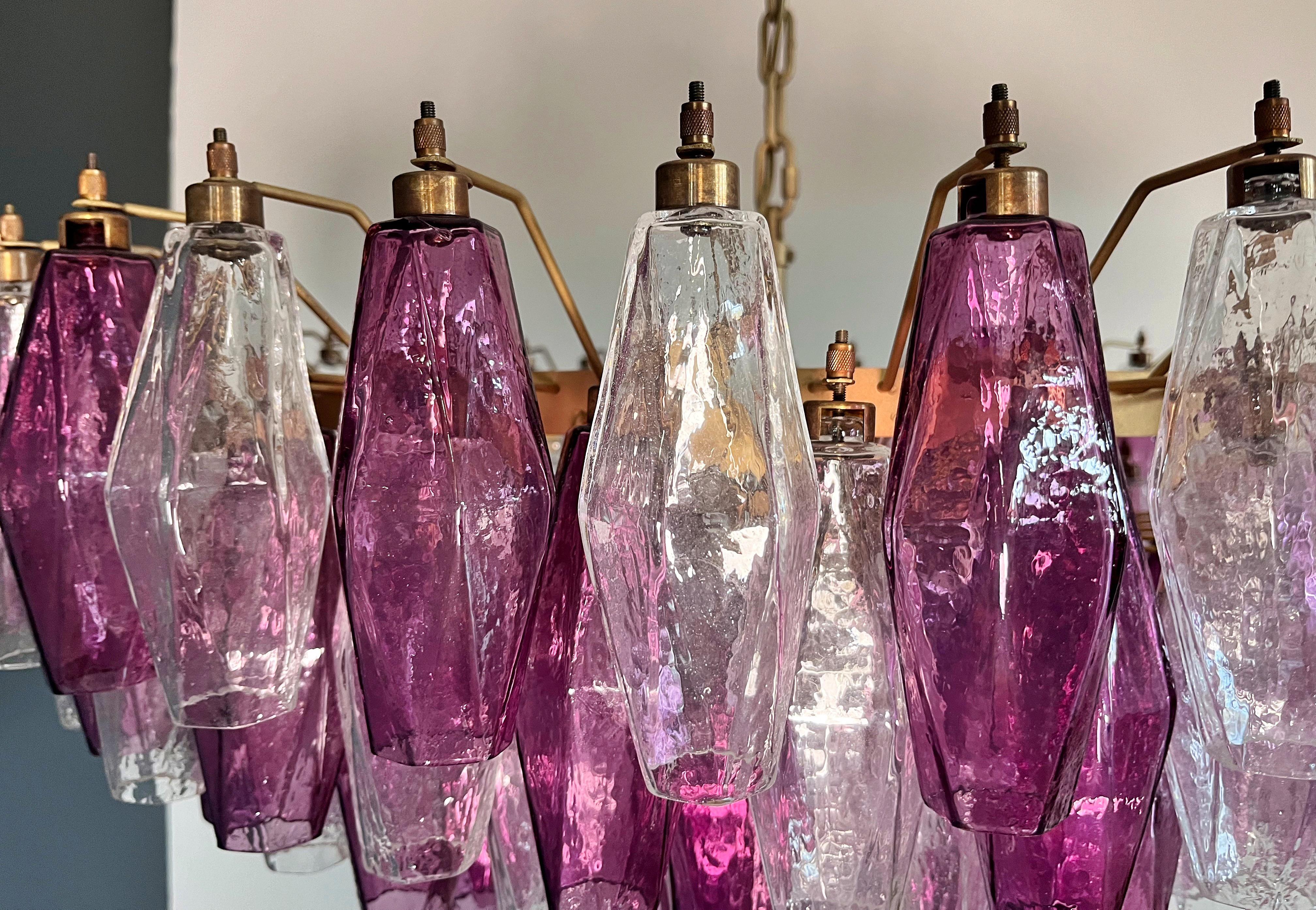 Gran araña de Murano de vivos colores al estilo de Carlo Scarpa. en venta 1