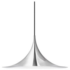 Large Bonderup and Thorup Chrome 'Semi' Pendant for Gubi