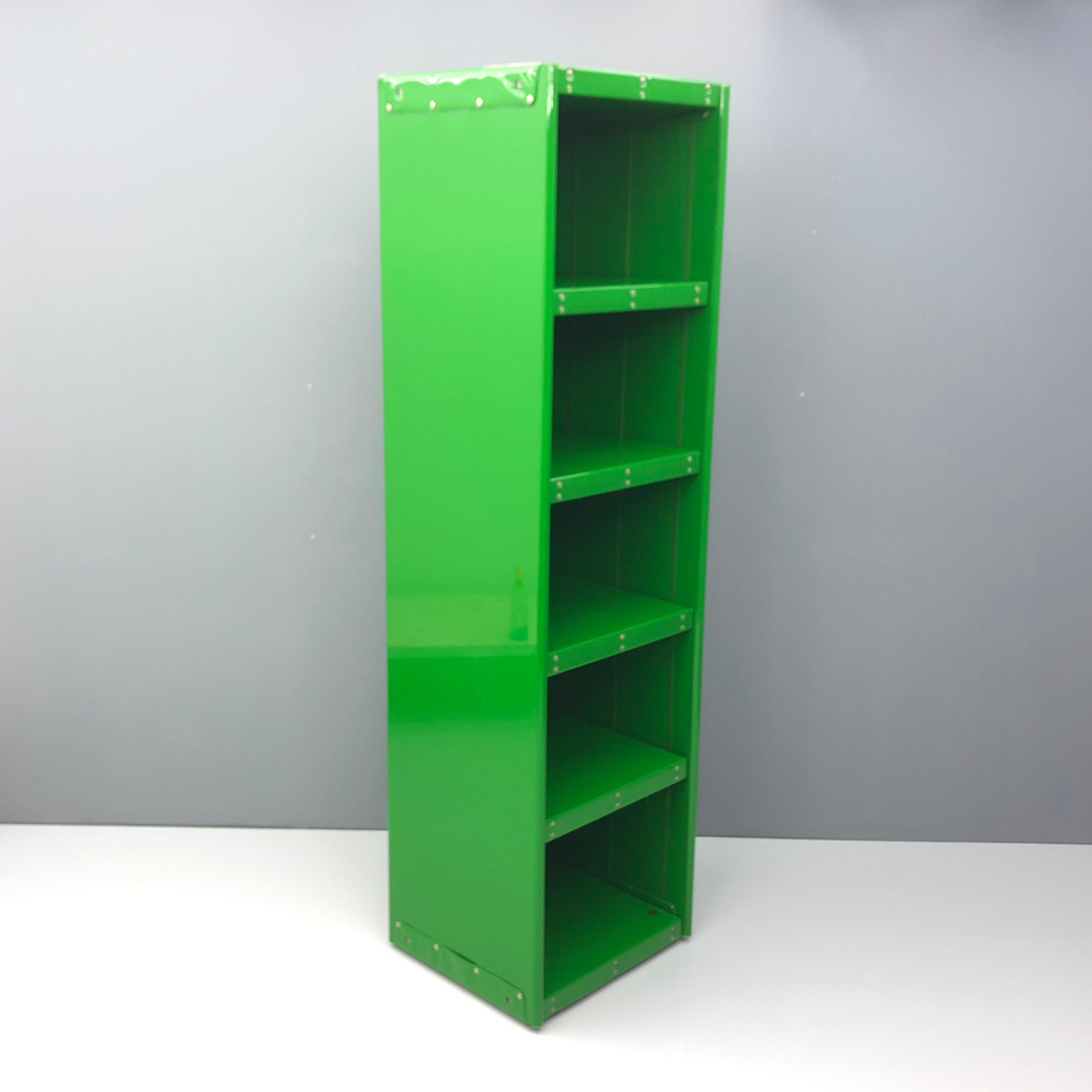 Mid-Century Modern Large Book Case by Otto Zapf Green Foil InDesign, Germany, 1971
