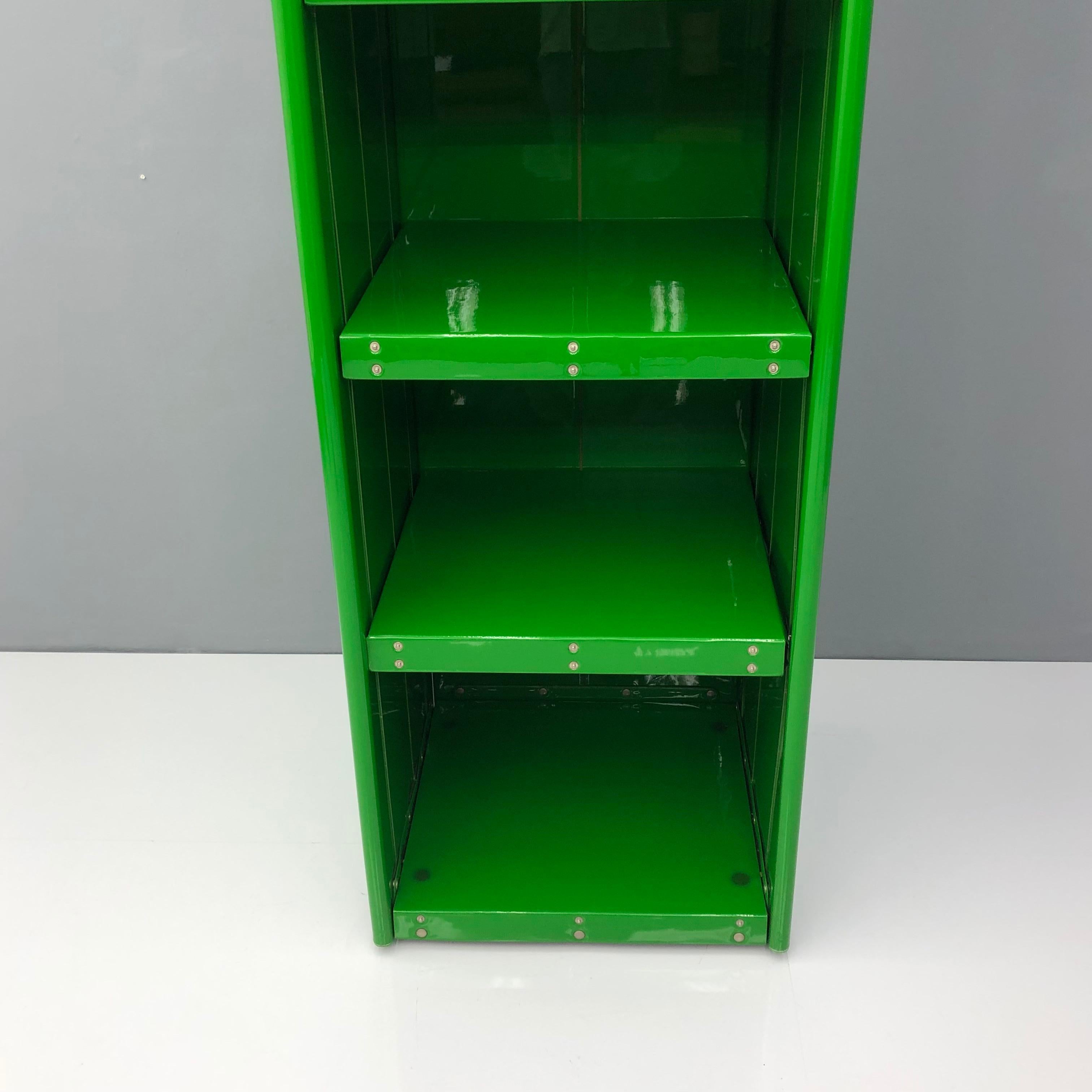 Large Book Case by Otto Zapf Green Foil InDesign, Germany, 1971 2
