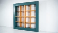 Große Bücherregalschlaufe von Pierluigi Molinari, Holz und Leder, Italien, 1990er Jahre