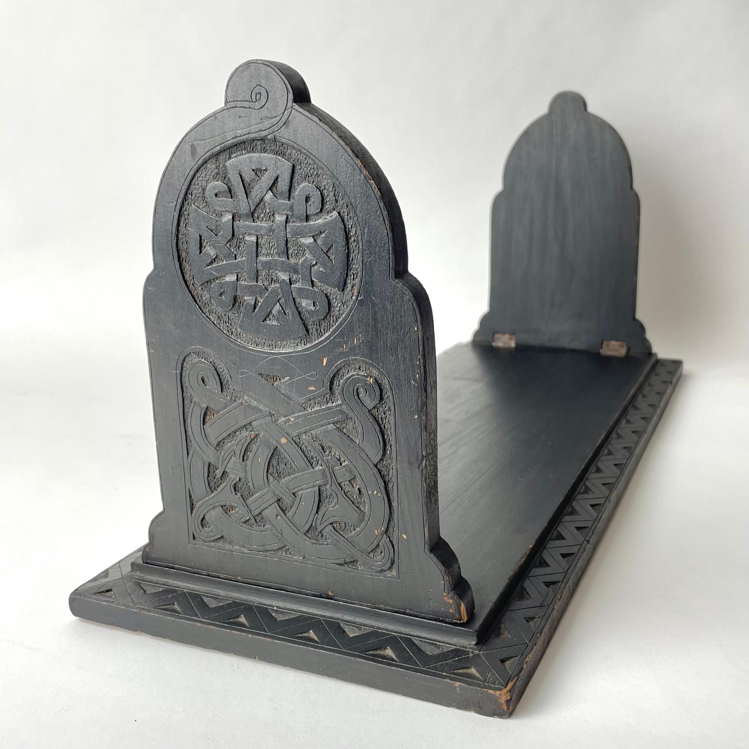 Large Bookend in blackened Birch in Old Norse Style. Made in Sweden during the late 19th Century with a beautiful patina.


Wear consistent with age and use 