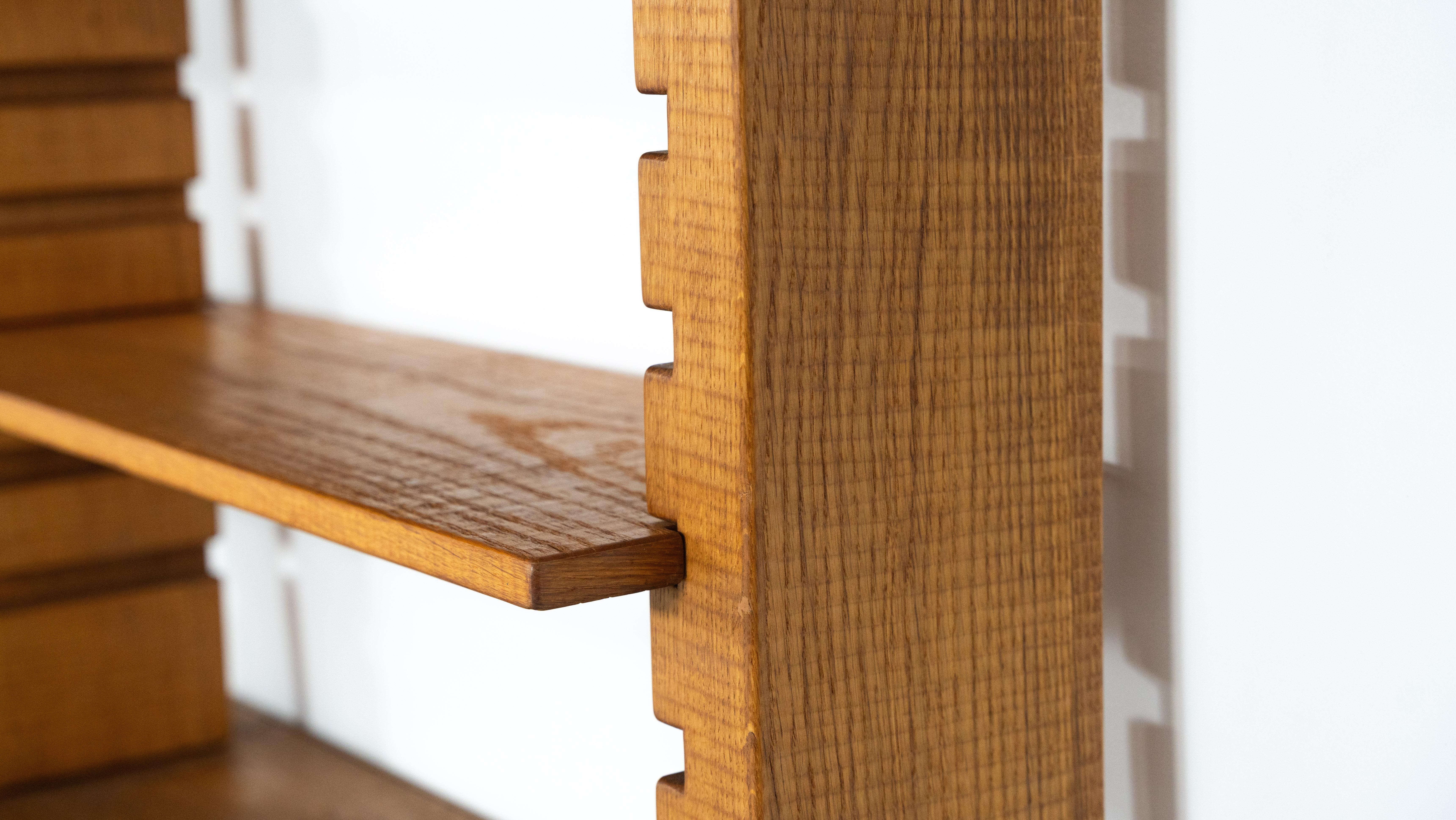 Grande bibliothèque avec banc par Guiseppe Rivadossi pour Officina Rivadossi, Italie en vente 4