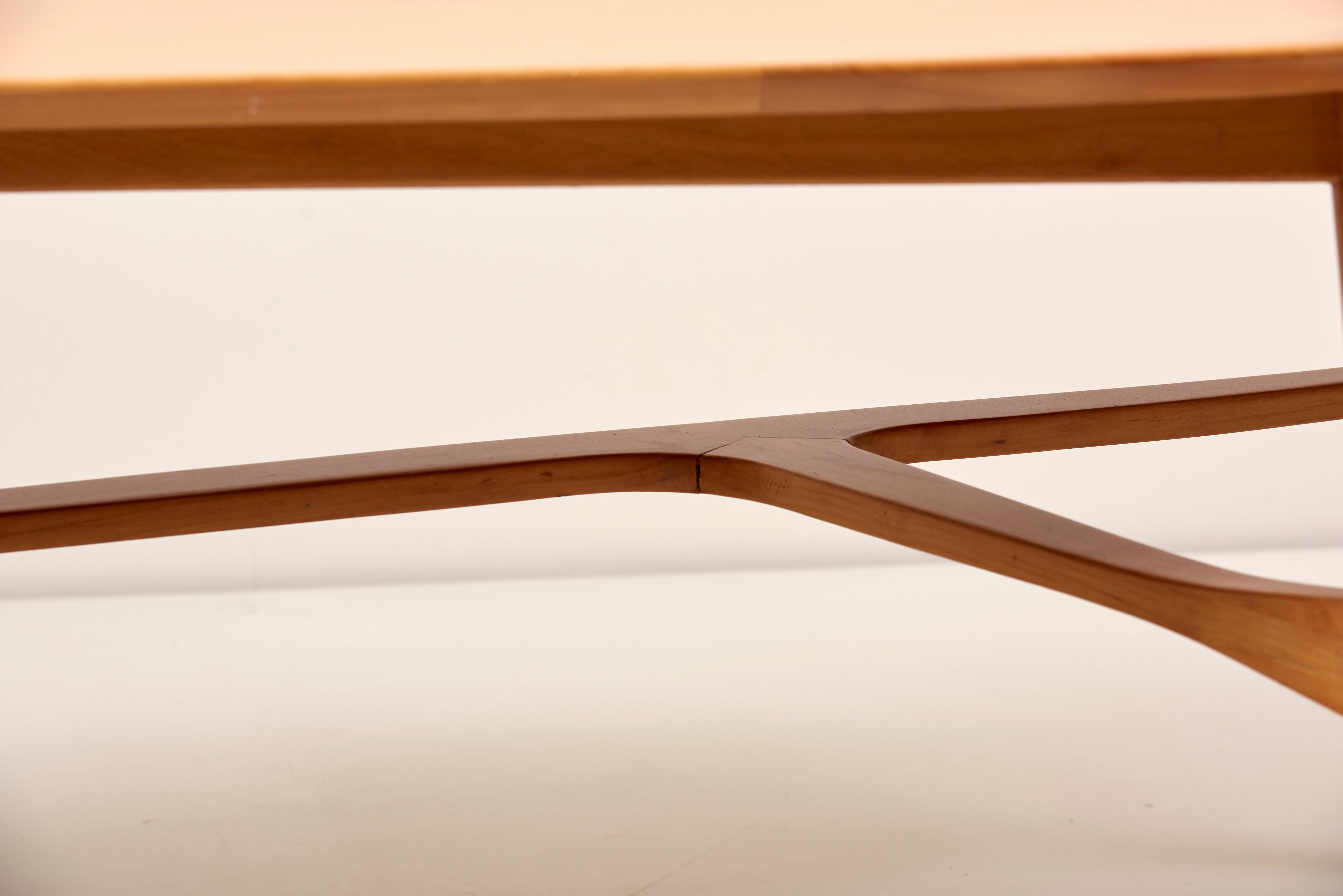 Swedish Large Boomerang-Shaped Coffee Table in Teak Wood by Svante Skogh for Laauser