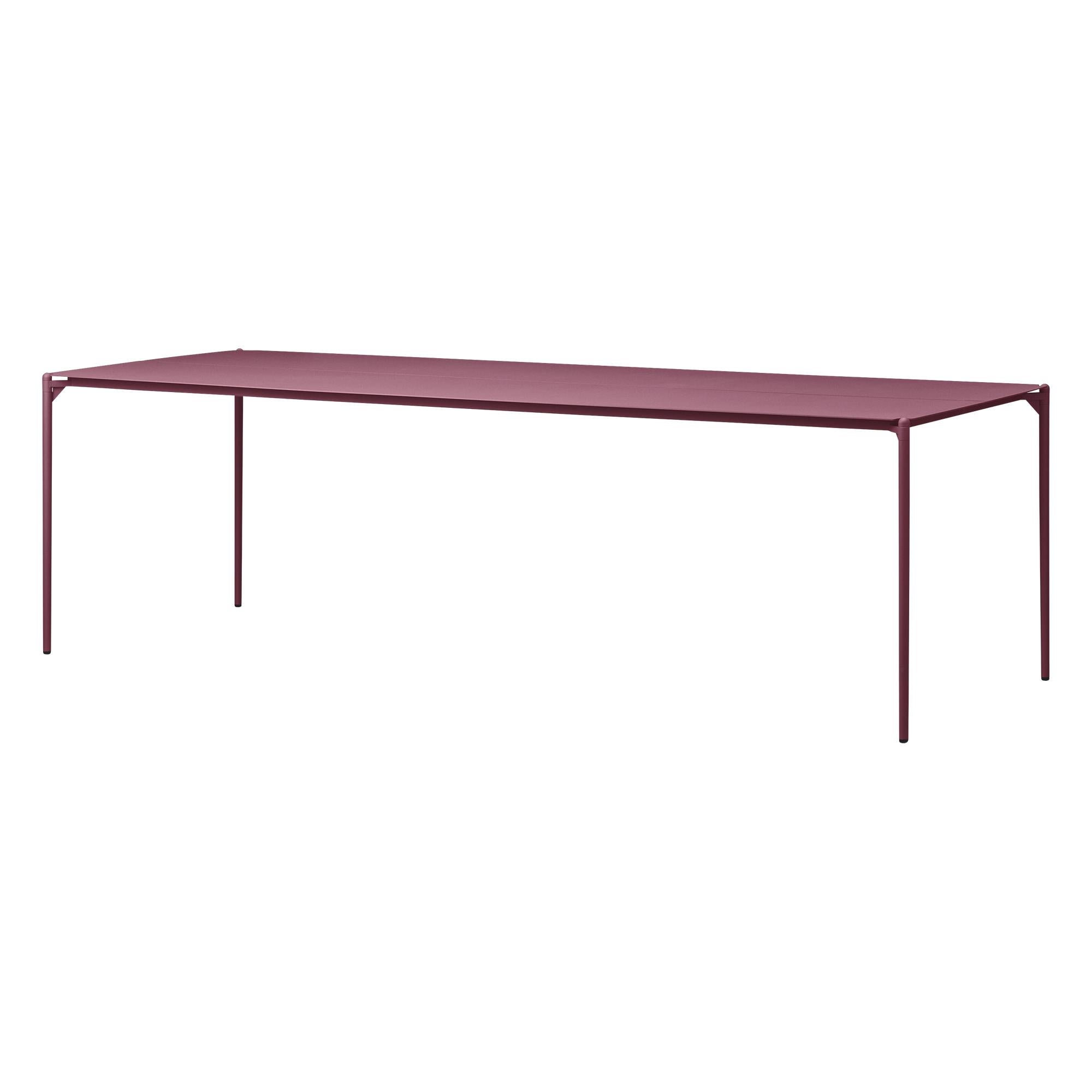 Large Bordeaux Minimalist Table For Sale