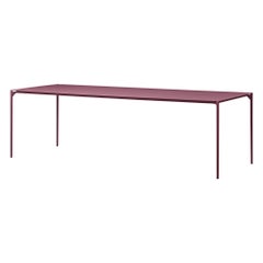 Grande table minimaliste bordeaux
