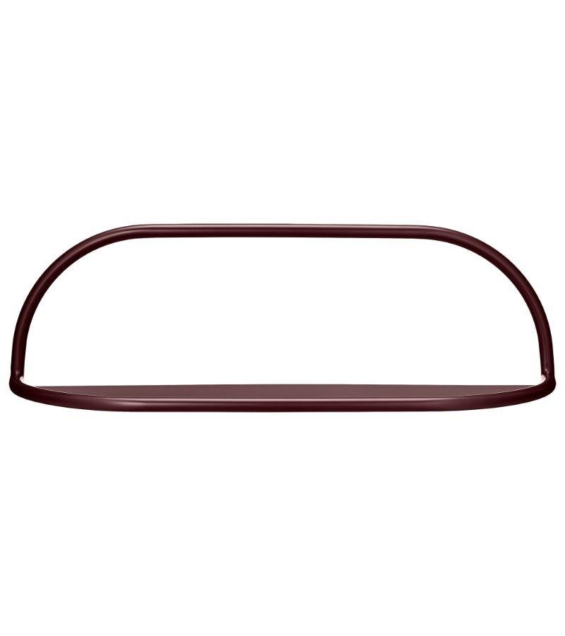 Large Bordeaux steel contemporary shelf 
Dimensions: L 78 x W 23 x H 23 cm 
Materials: Steel with powder coating.
Available in colors: Black, bordeaux, forest, and rose. Also available in size Small.


The shelf with its simple pipe-styled