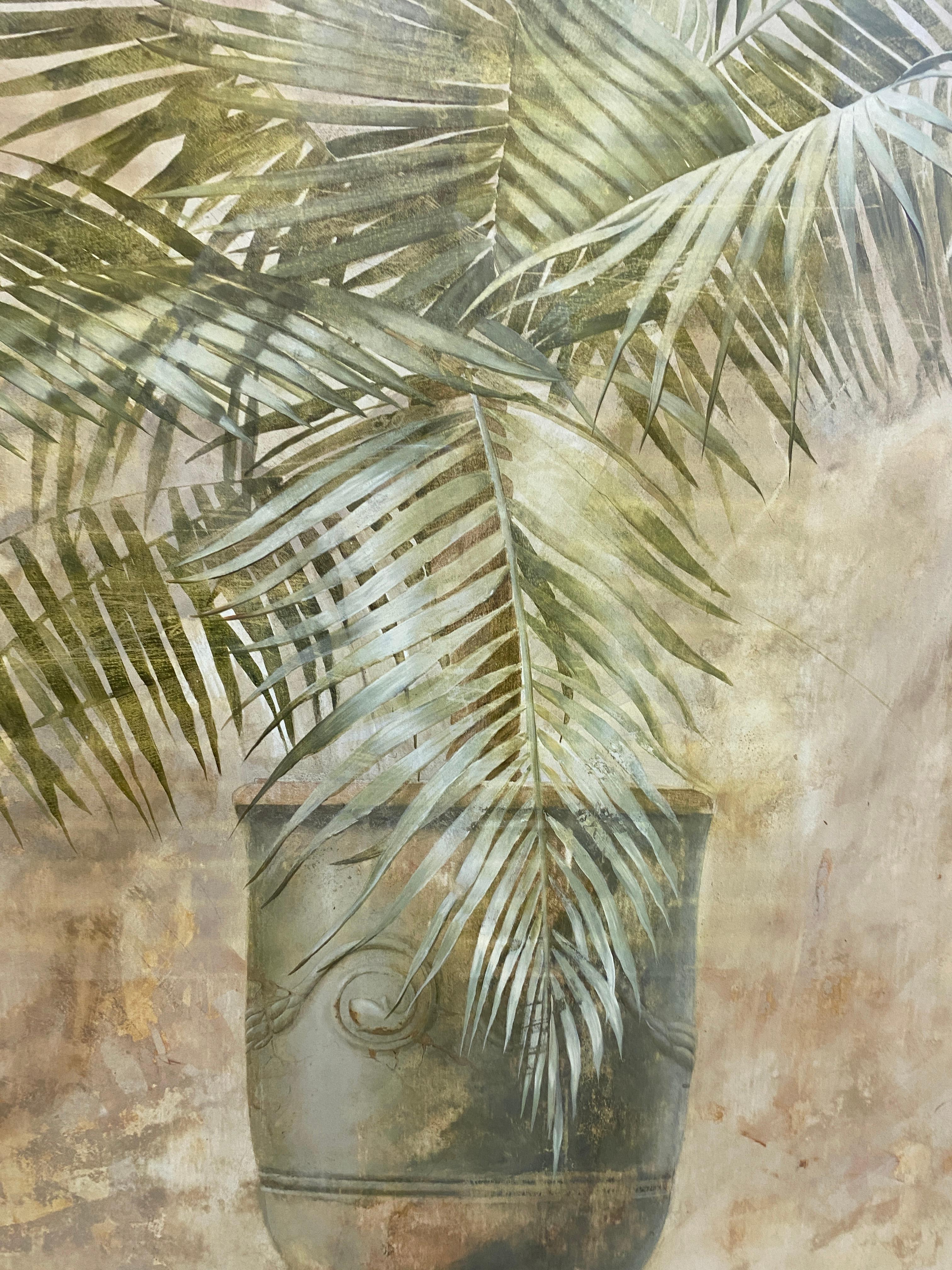 Hollywood Regency Stampa botanica grande in vendita