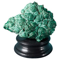 Antique Large Botryoidal Green Malachite Specimen