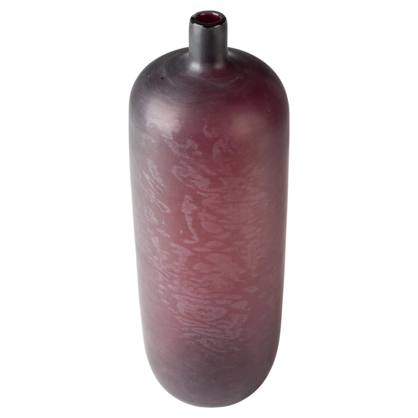Large bottle vase signed Venini italia. Ca. 1966