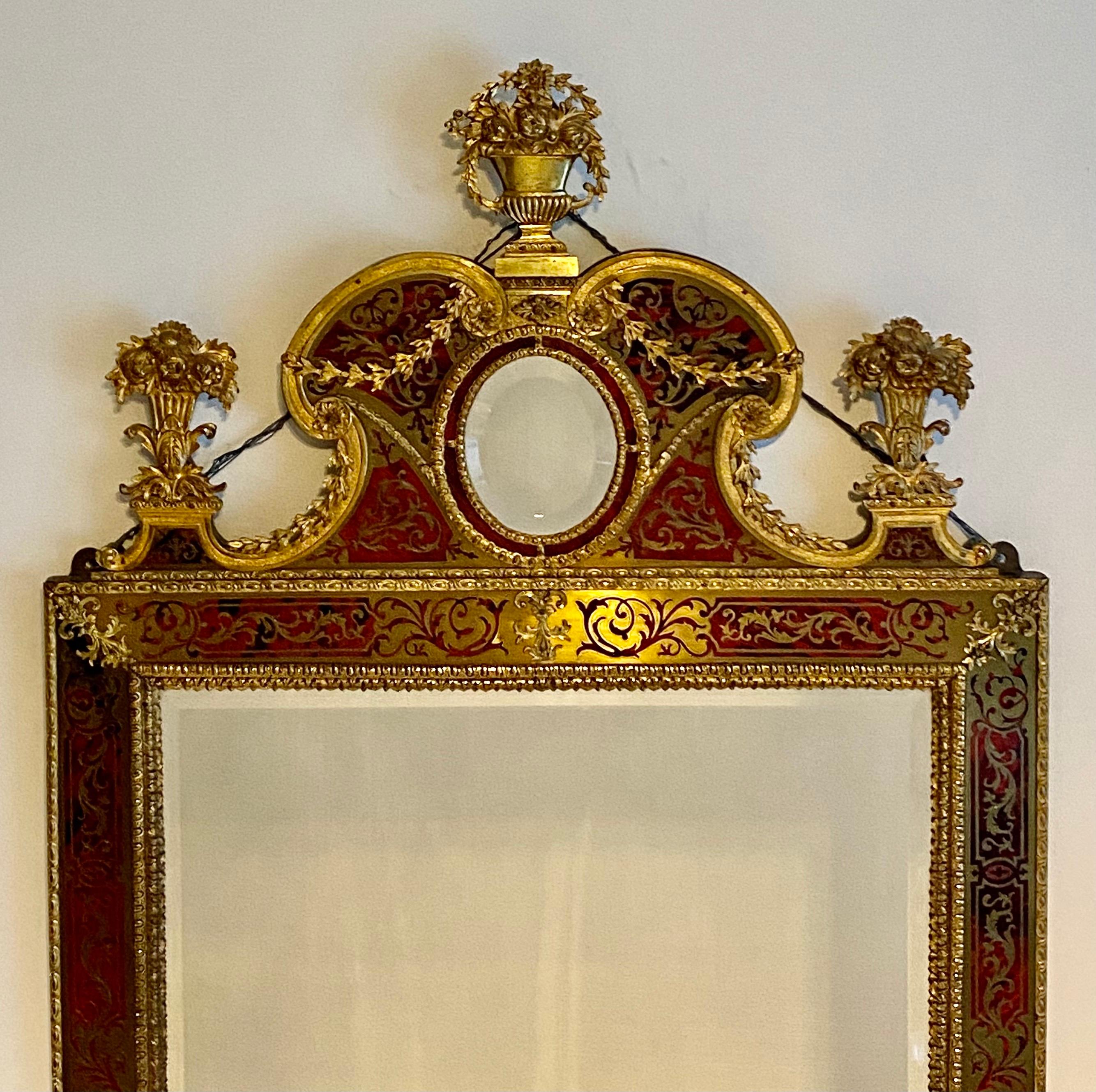 A Huge High Quality Boulle Mirror Napoleon III Bronze Dore & Tortoiseshell 1840 1