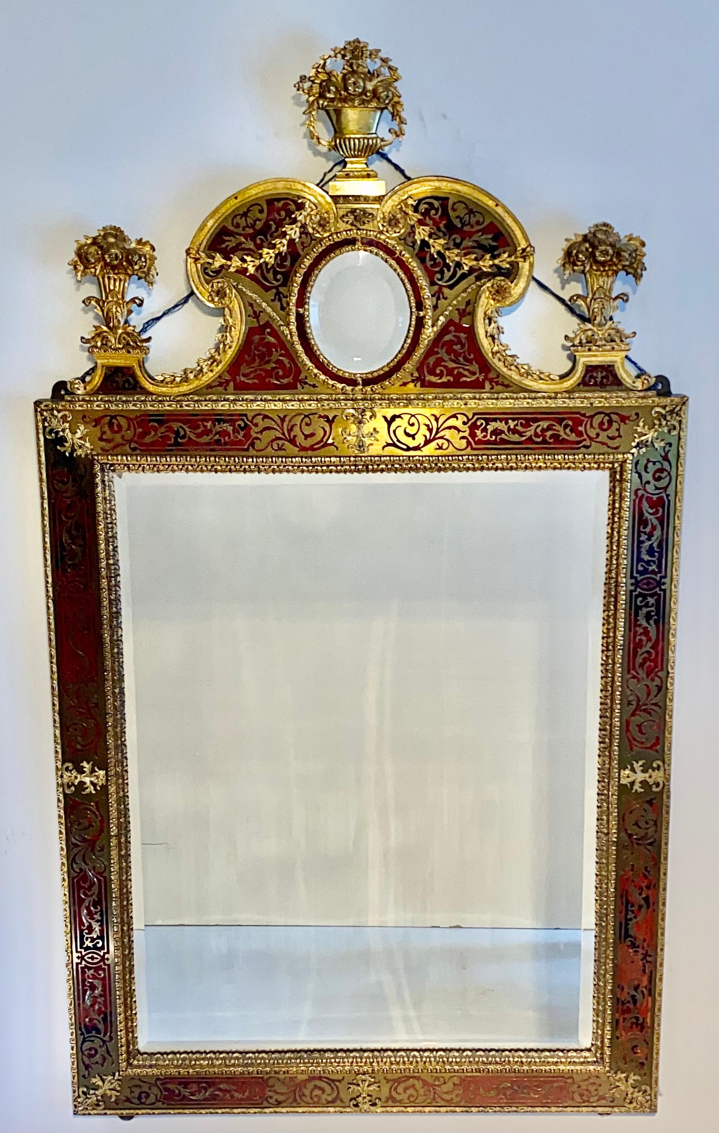 A Huge High Quality Boulle Mirror Napoleon III Bronze Dore & Tortoiseshell 1840 3