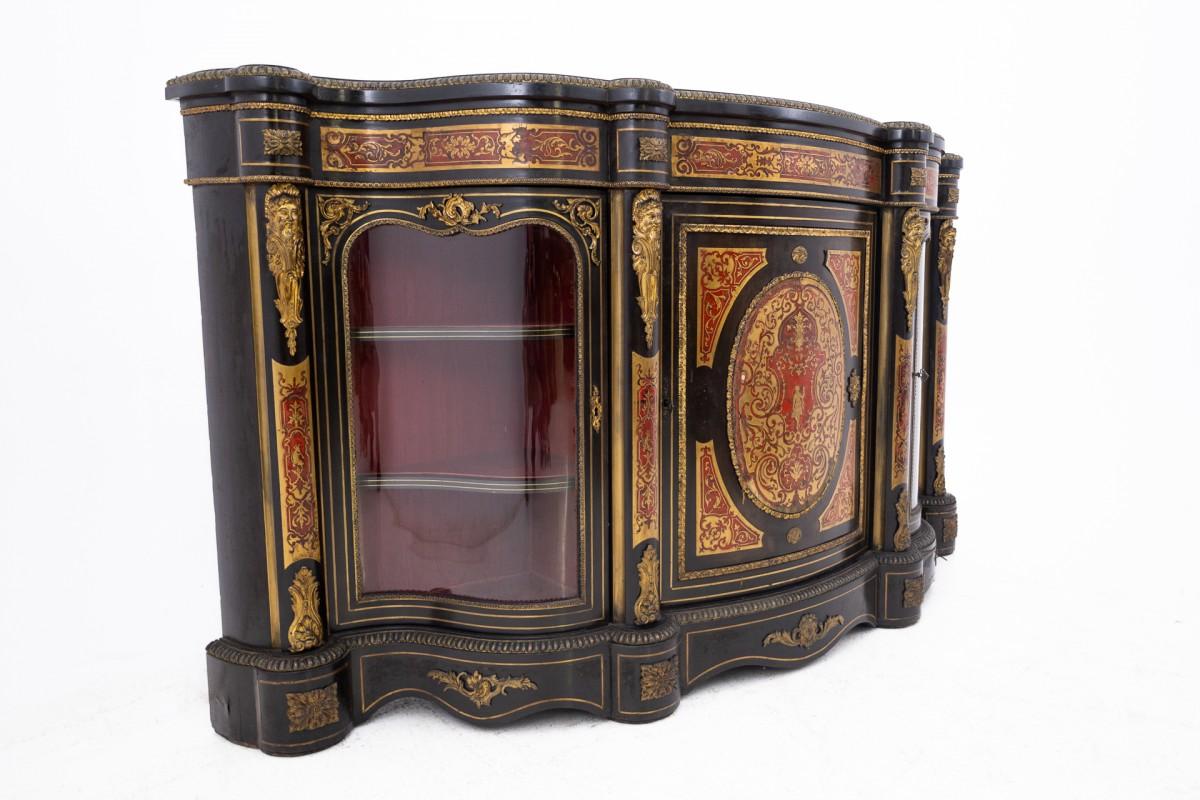 Napoléon III Grande commode de style Boulle, France, vers 1860. en vente