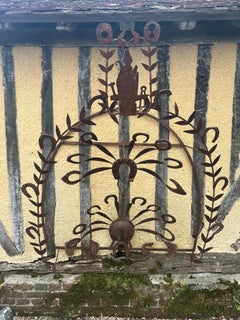 Large bouquet of Saint-Eloi in wrought iron