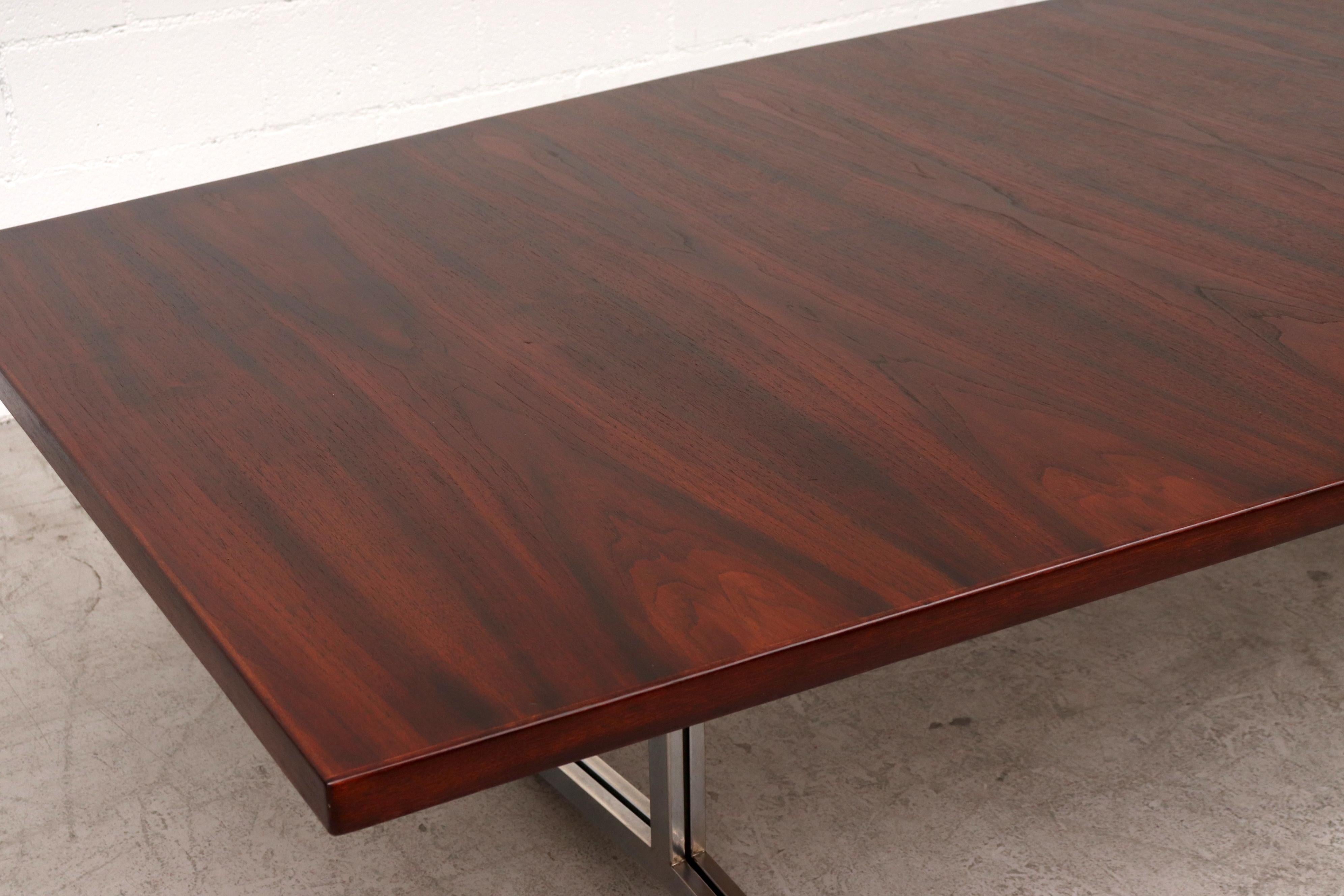 Large Bowed Rosewood Toned AP Originals Conference or Dining Table 2