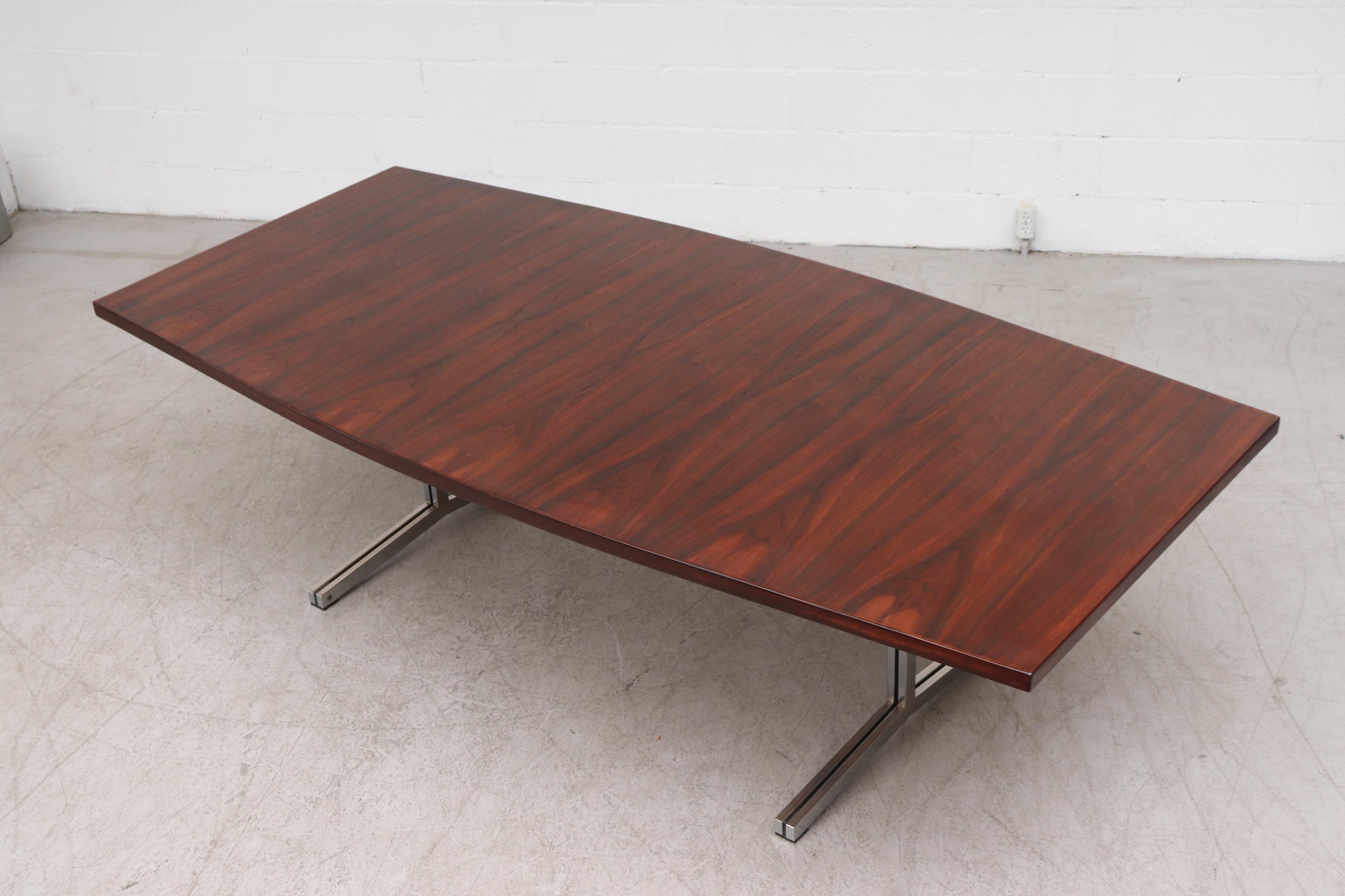 Large Bowed Rosewood Toned AP Originals Conference or Dining Table 1