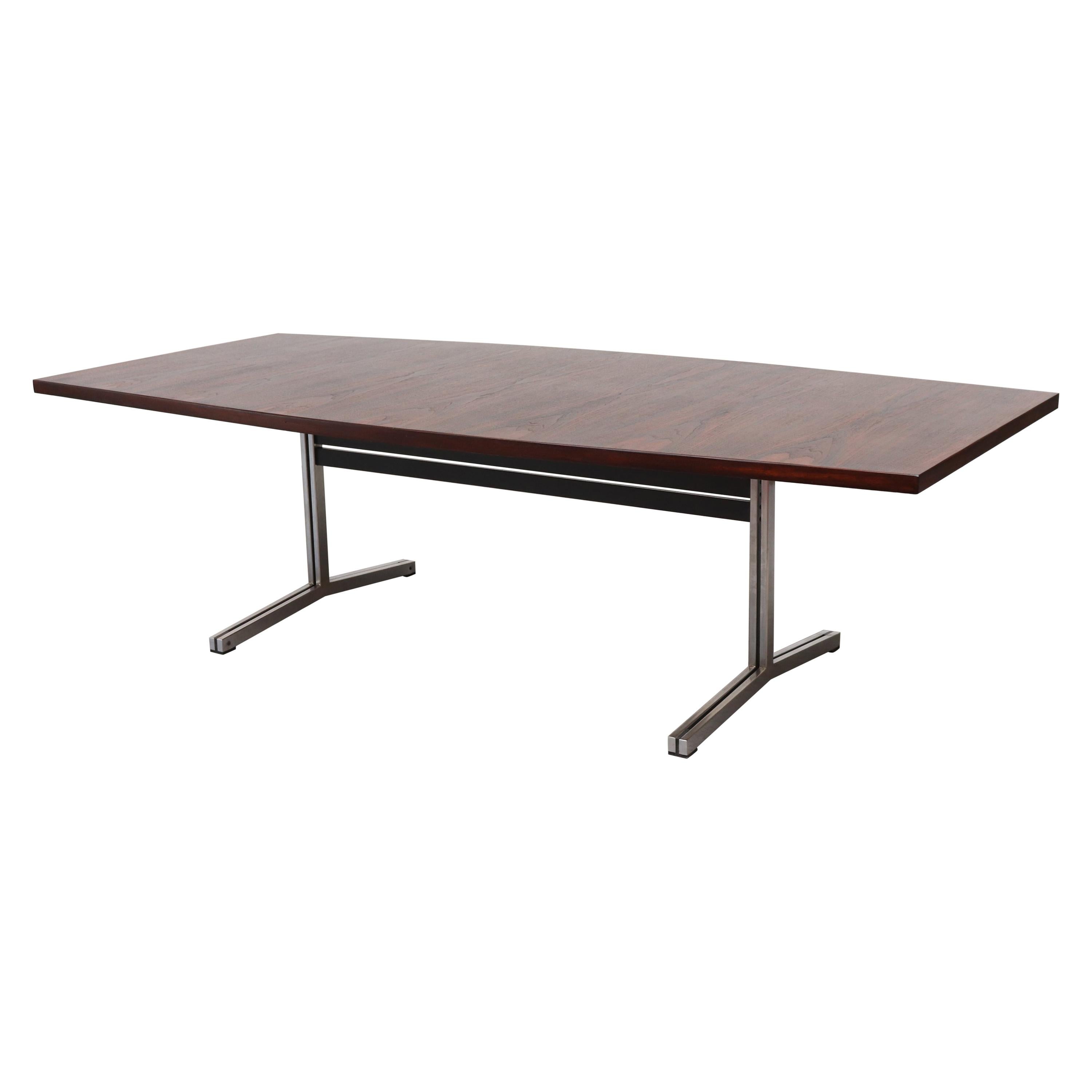 Large Bowed Rosewood Toned AP Originals Conference or Dining Table