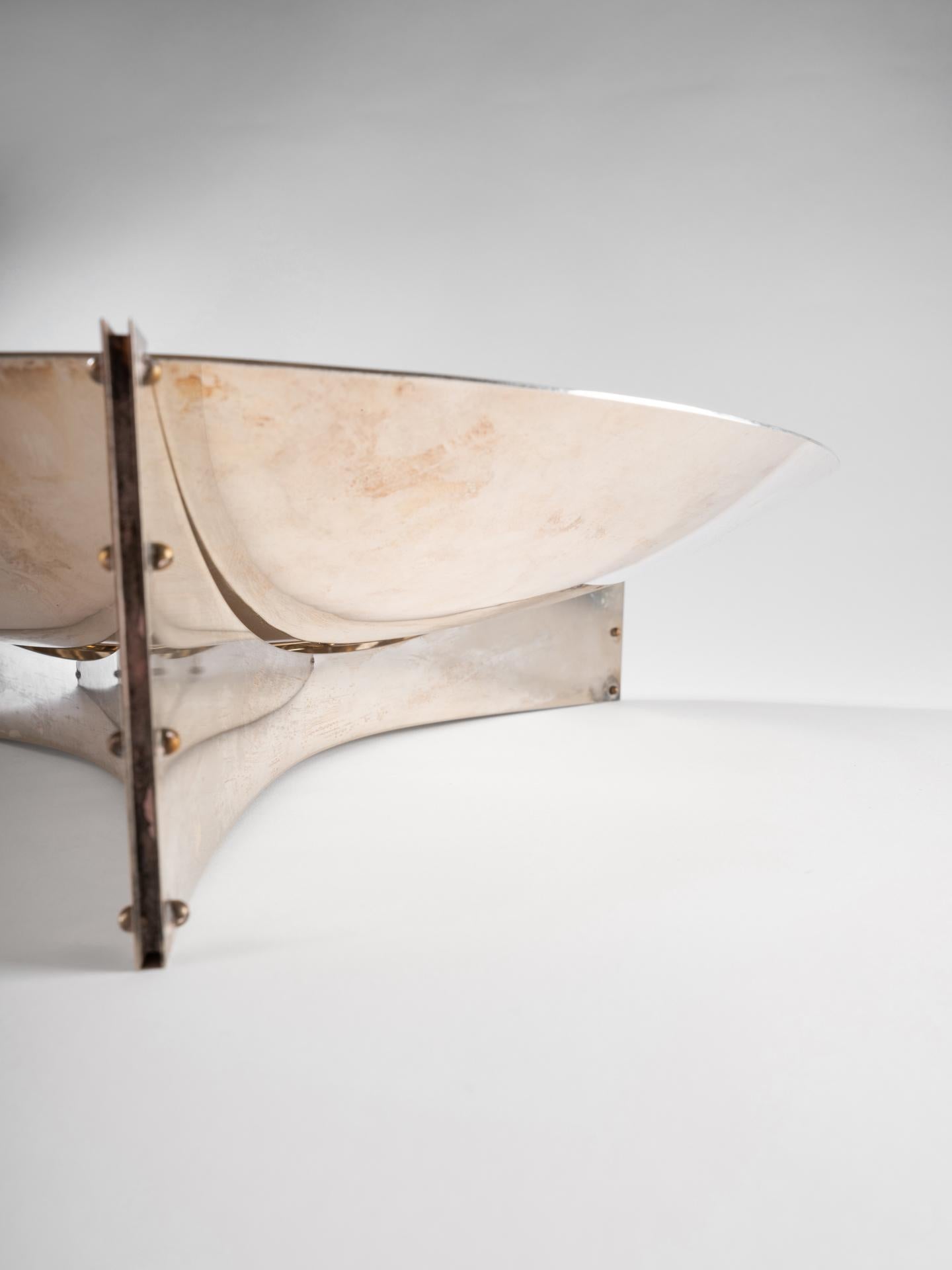 Large Bowl by Angelo Mangiarotti for Cleto Munari In Good Condition For Sale In PARIS, FR