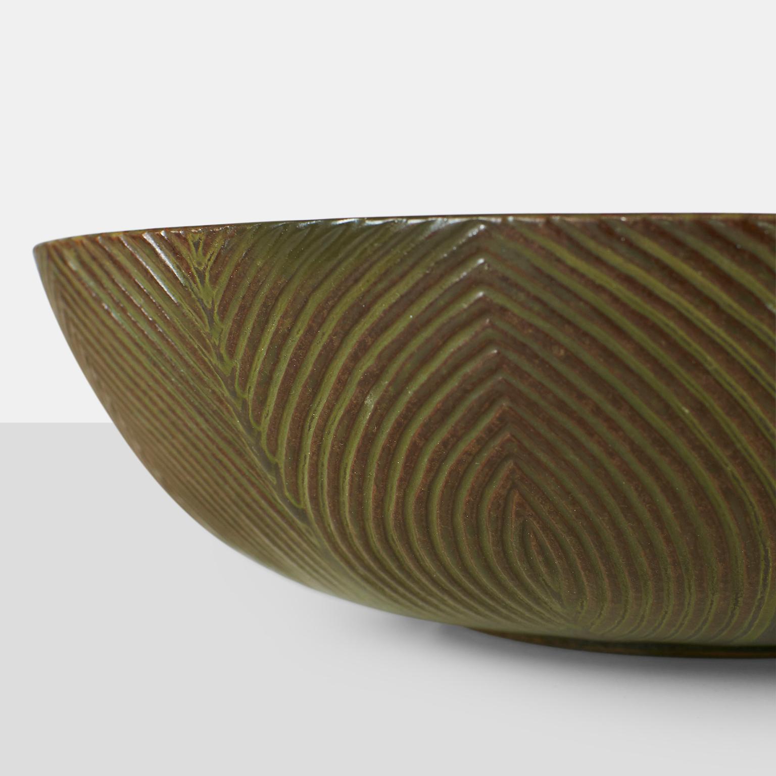 Danish Large Bowl by Axel Salto for Royal Copenhagen For Sale