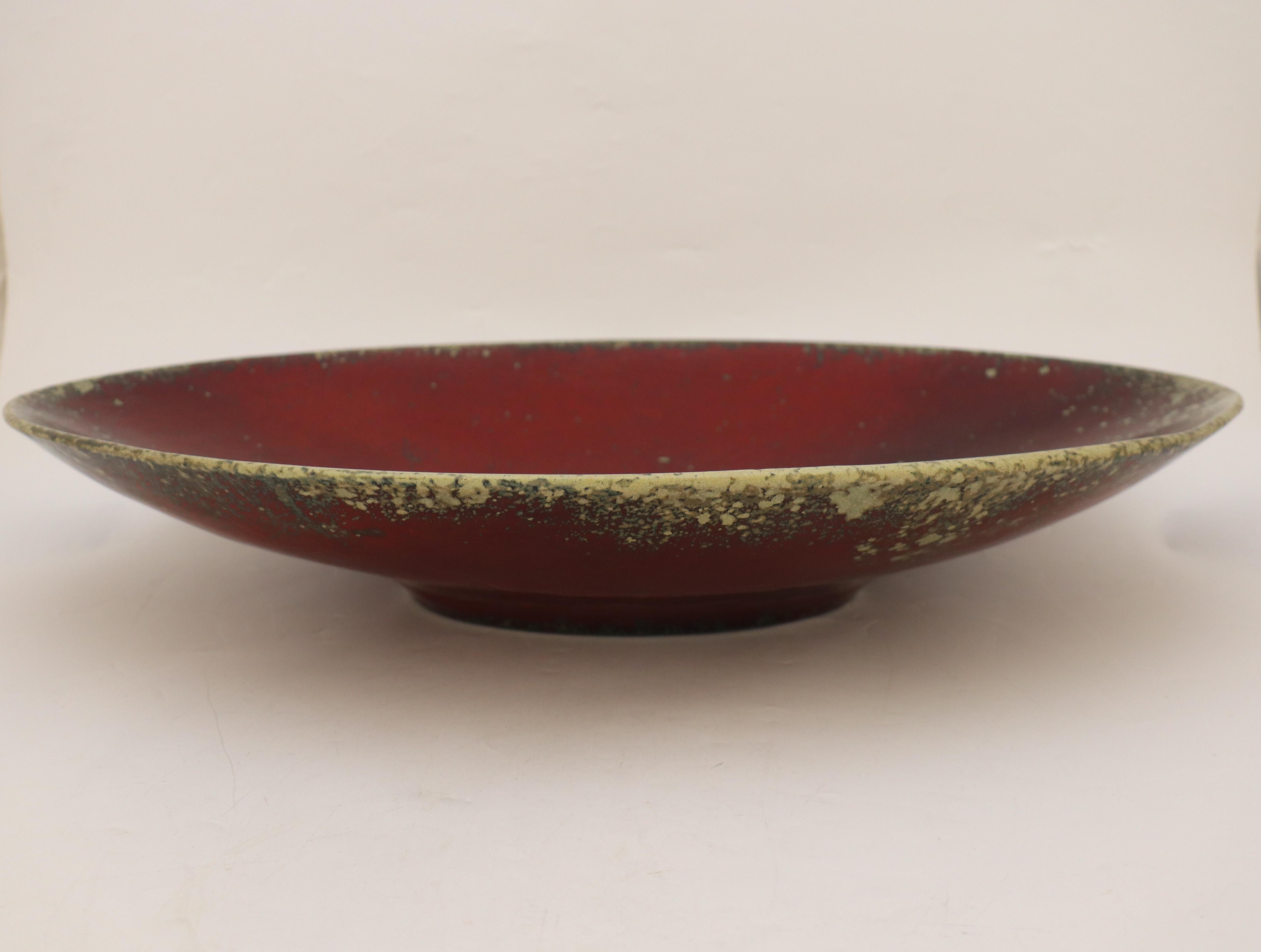 Large Bowl, Ceramics by Hans Hedberg, Biot, France In Good Condition In Stockholm, SE