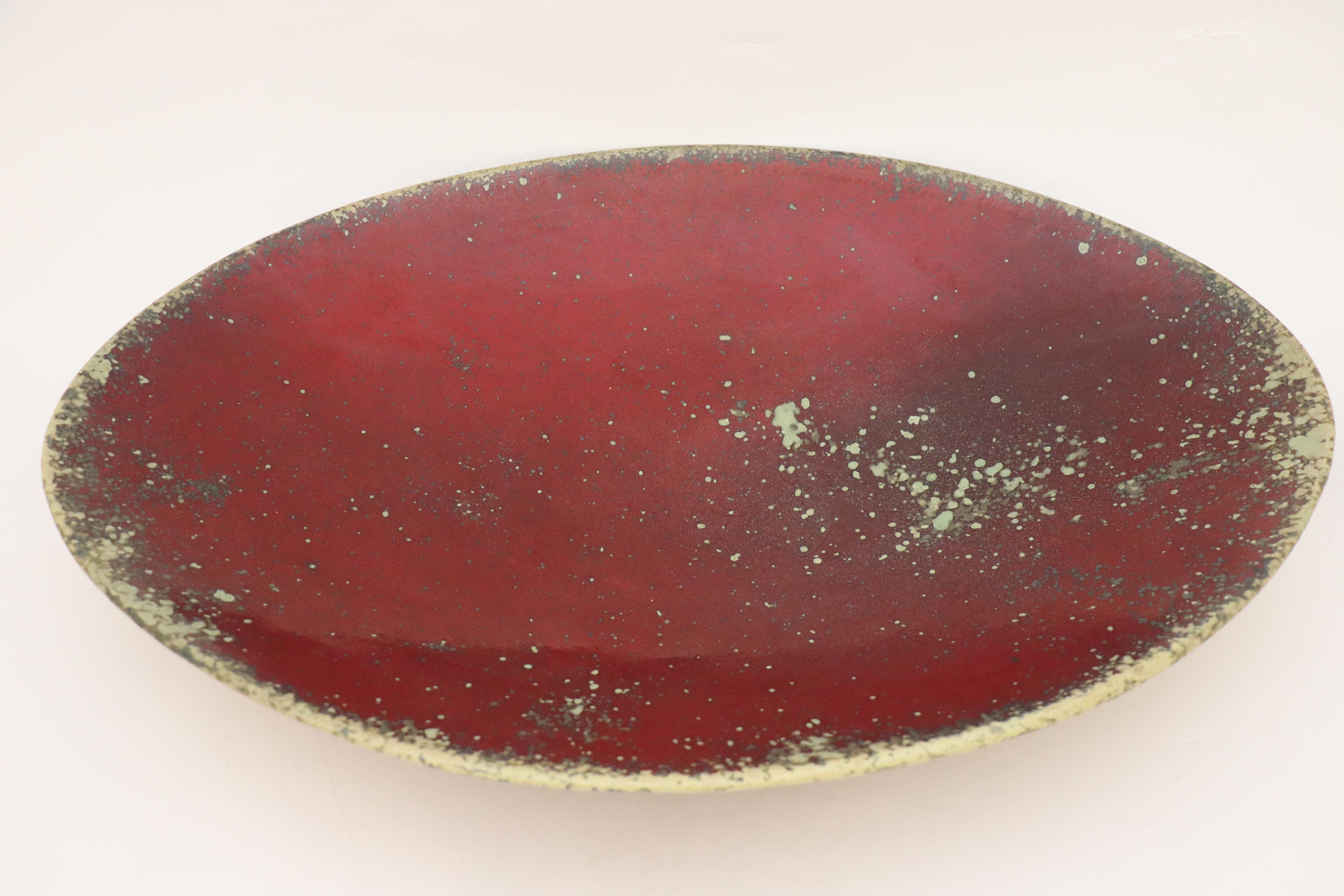 Mid-20th Century Large Bowl, Ceramics by Hans Hedberg, Biot, France