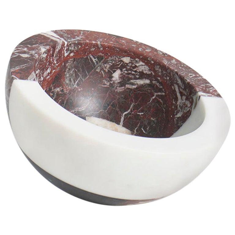 New Modern Large Bowl in Marble Creator Arthur Arbesser For Sale