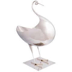 Large Bowl 'Jardinière' in the Form of a Bird, Franz Hagenauer, 1970s
