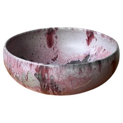 Large Bowl, Red 
Purple Glaze, K H Wurtz