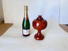 Large Box in Burled Wood, Brown Color, France, 20th Century