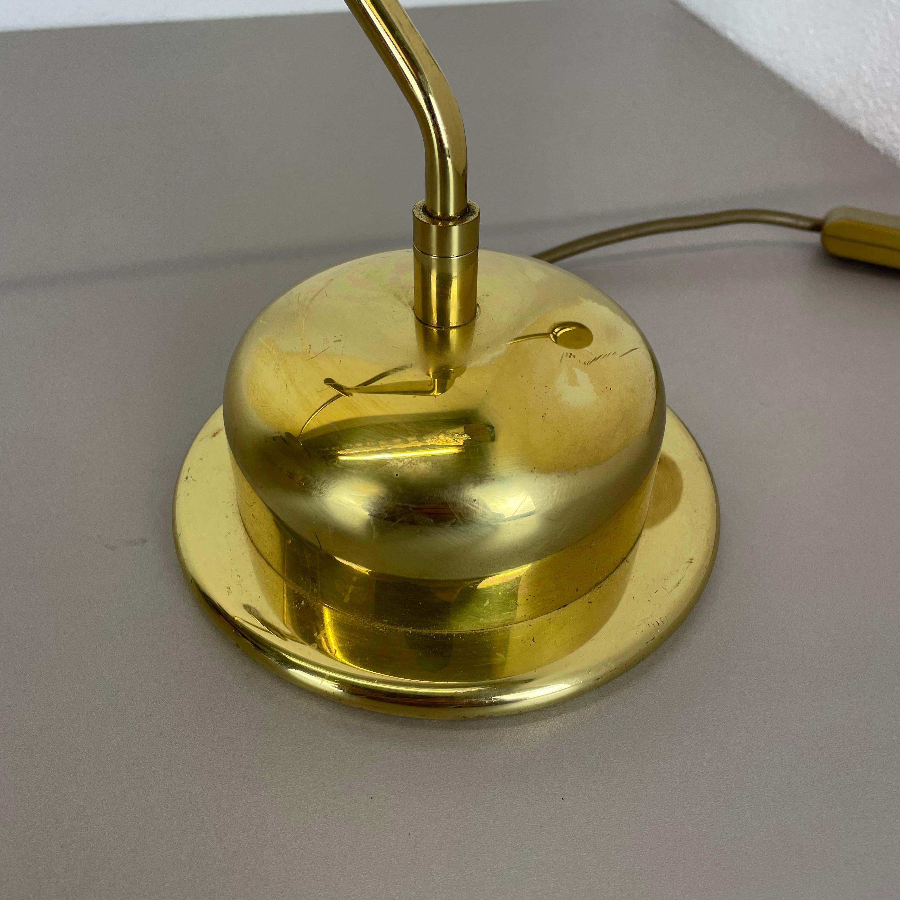Large Brass and Metal Swing Arm Sciolari Style Table Light by Bankamp Leuchten G For Sale 7
