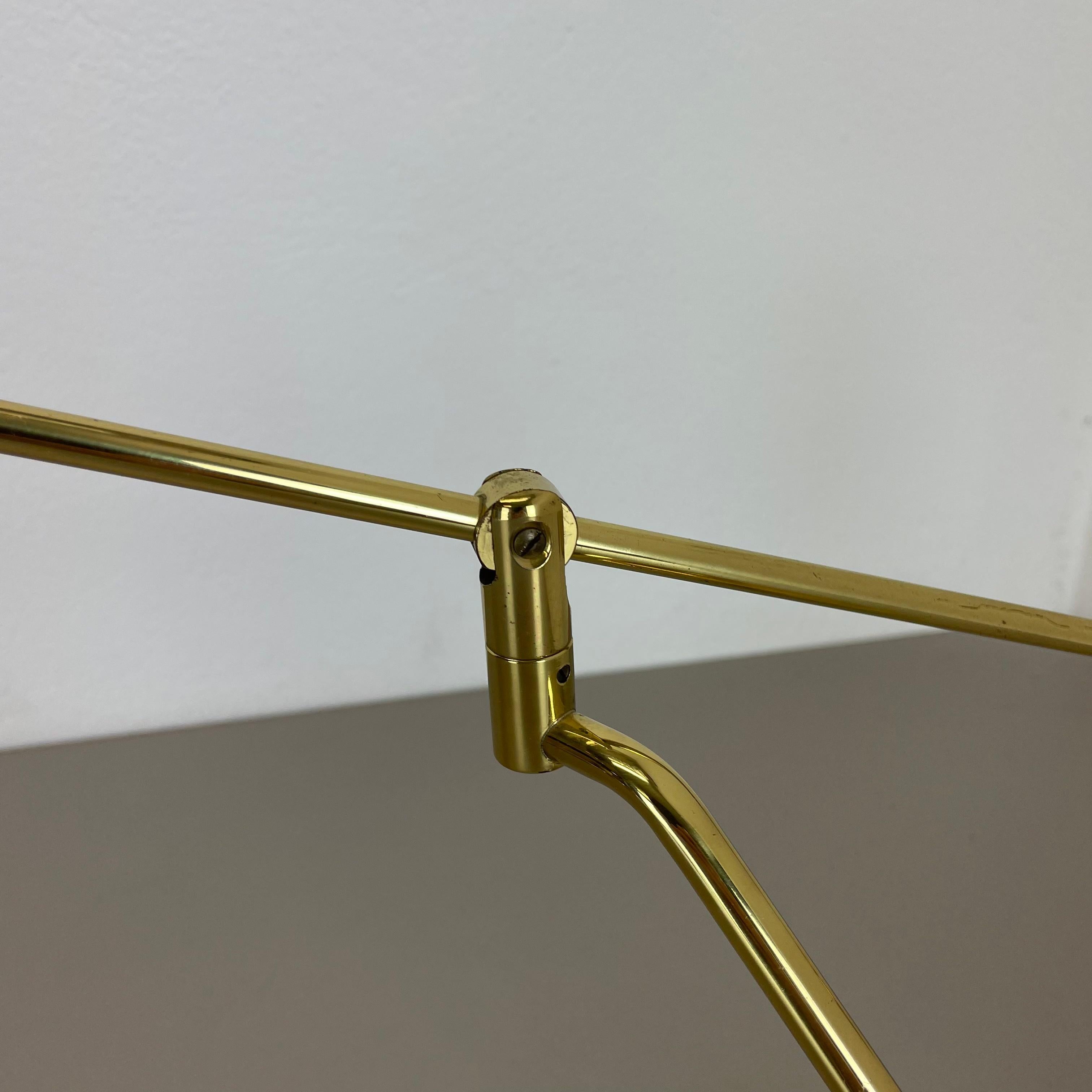 Large Brass and Metal Swing Arm Sciolari Style Table Light by Bankamp Leuchten G For Sale 3