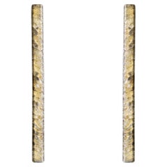 Large Brass and Murano Glass Sconces or Ceiling Lights by Kaiser Leuchten, 1970s