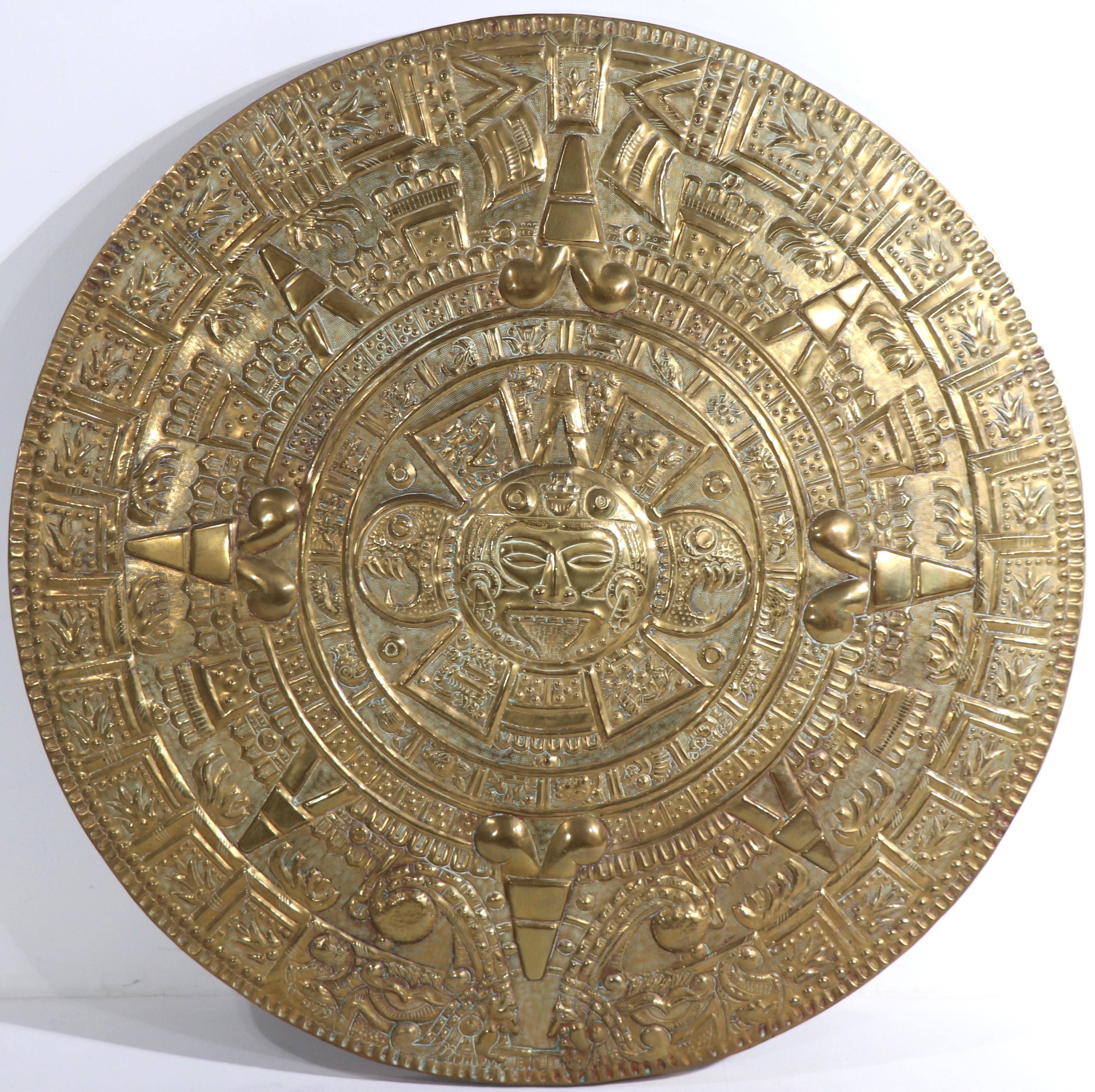 aztec calendar wall hanging