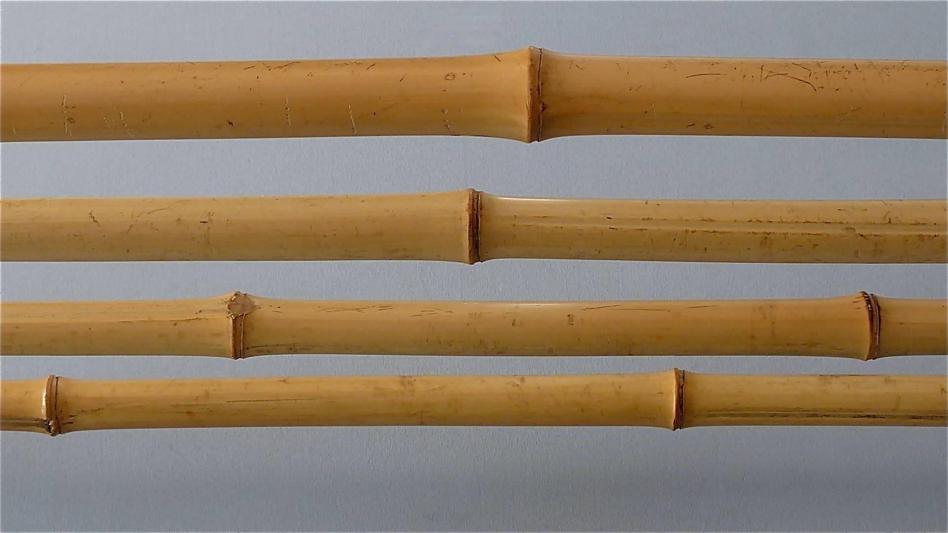 Mid-20th Century Large Brass Bamboo Wardrobe Coat Rack Josef Frank Kalmar Auböck Style, 1950s