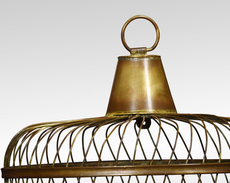 Large Brass Birdcage In Good Condition In Cheshire, GB