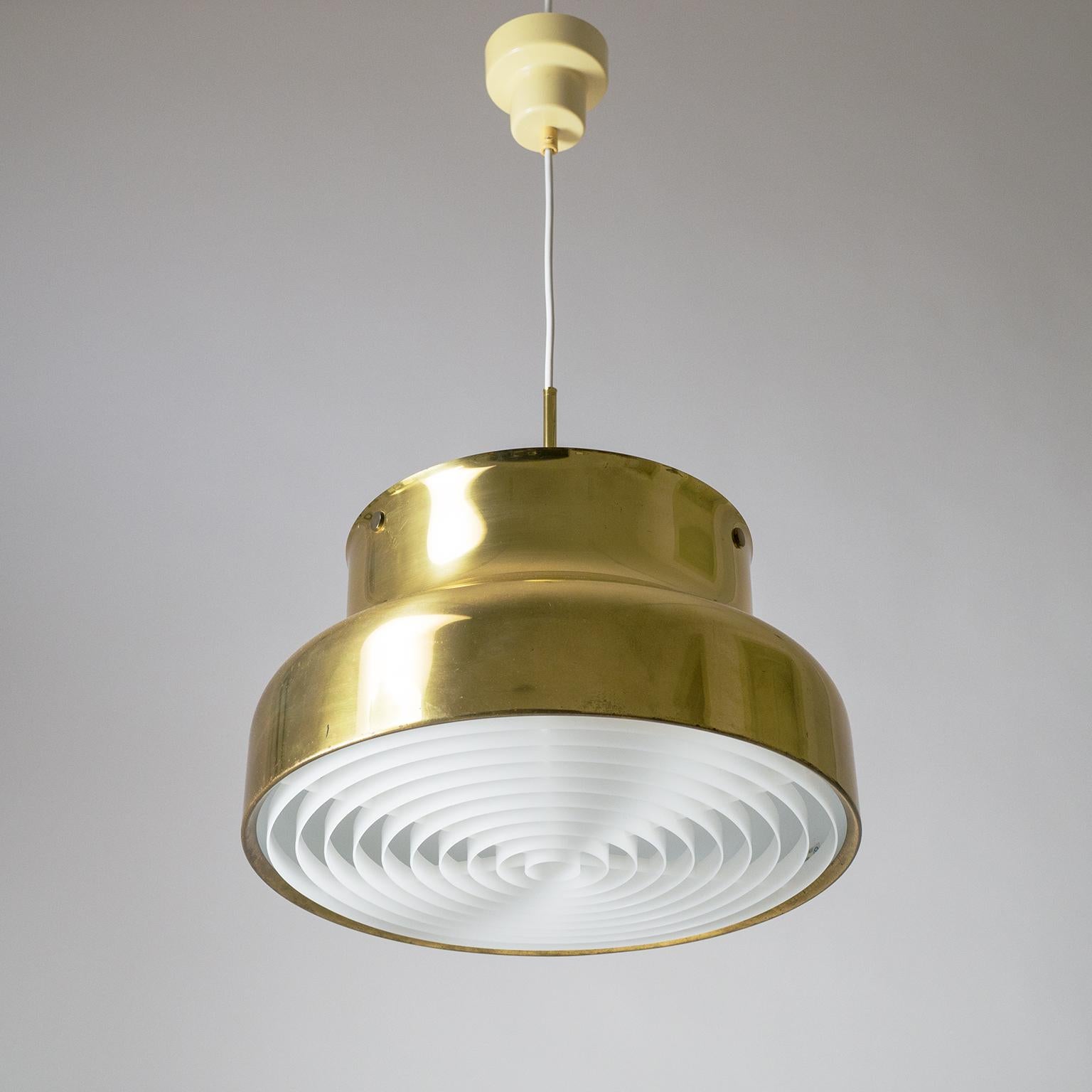 Large Brass 'Bumling' Pendant, 1970s, by Anders Pherson 7