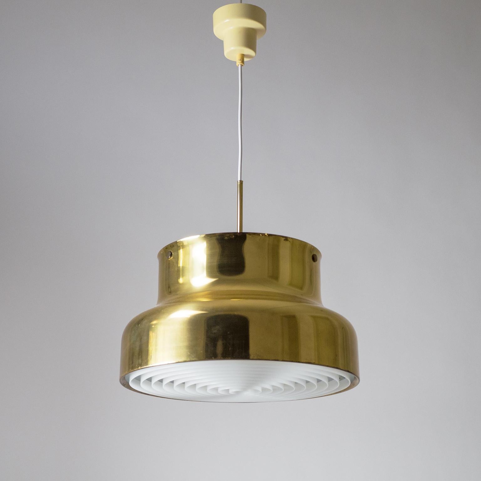 Large Brass 'Bumling' Pendant, 1970s, by Anders Pherson 8