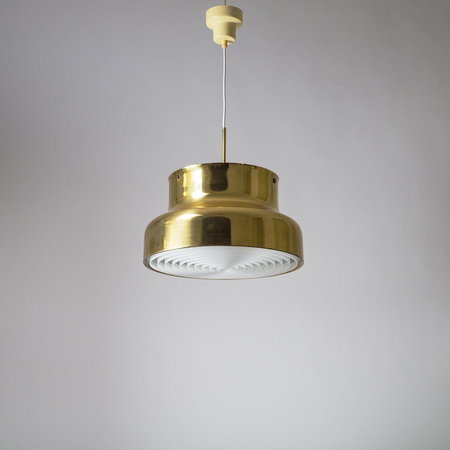 Large Brass 'Bumling' Pendant, 1970s, by Anders Pherson 11